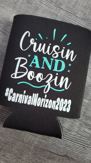 Custom Cruise Bar Crawl Koozies