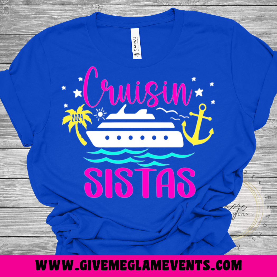 Cruisin Sistas Girls Trip Cruise Shirt August