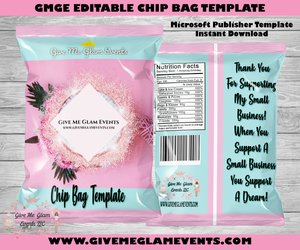 Chip Bag Template for 4 oz Bags (Microsoft Publisher)