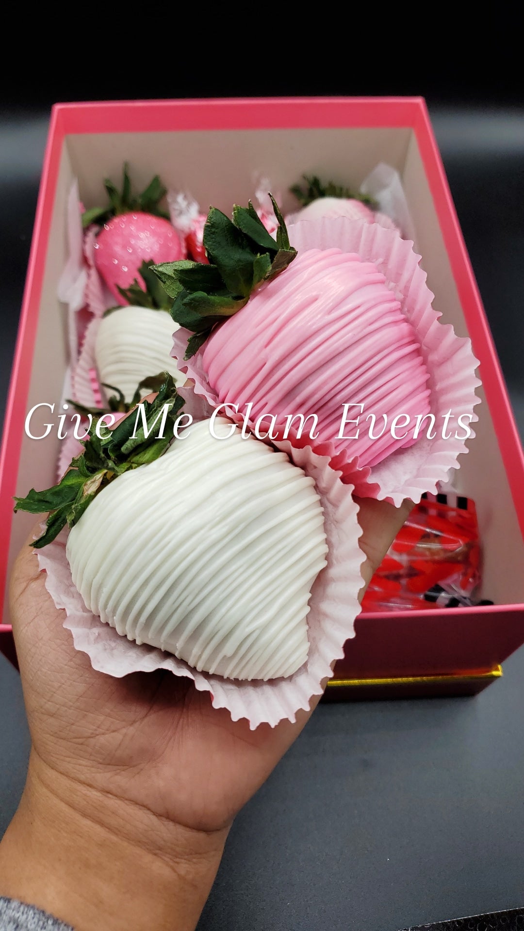 Valentine Small Barefoot Bubbly & Chocolate Covered Strawberry Gift Boxes (LOCAL PICKUP ONLY)