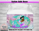 Mermaid Baby Shower Gable Boxes Favor Boxes Set of 10