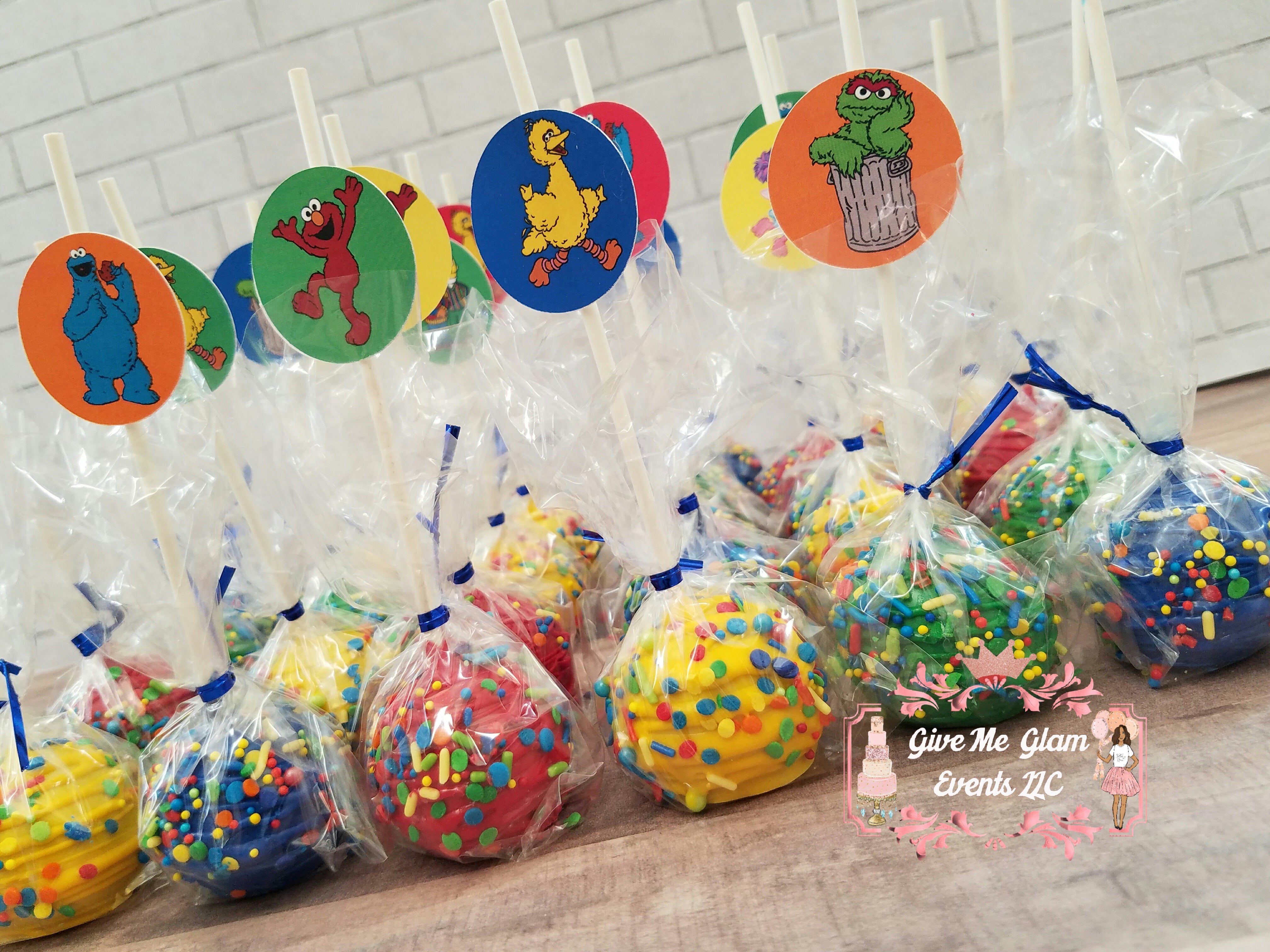 Custom Cake Pops with Stick Toppers 1 Dozen  (12ct)
