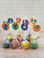 Custom Cake Pops with Stick Toppers 1 Dozen  (12ct)