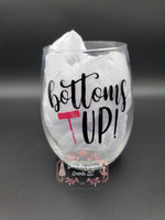 Custom Girls Night Stemless Wine Glasses- Custom Wine Glasses