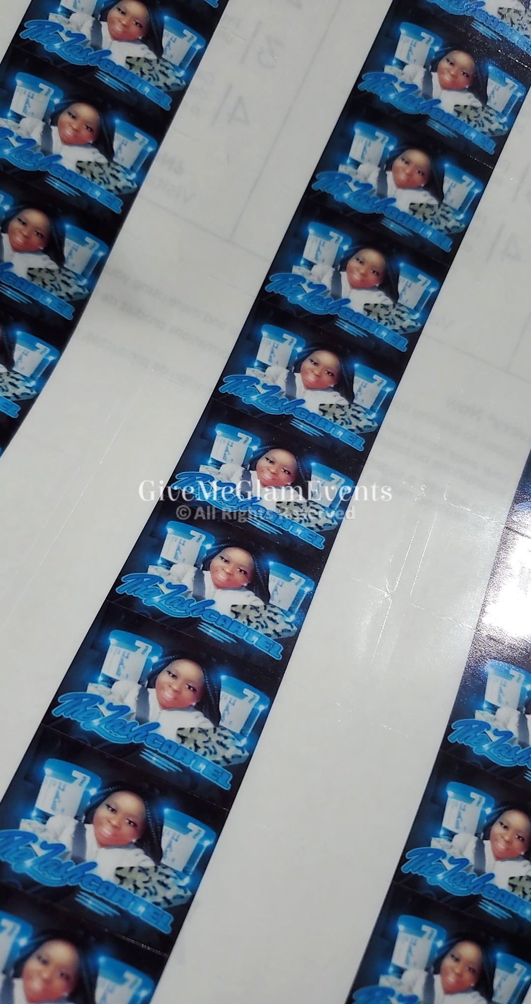 Rectangle Logo Stickers Printing Service (Price Per Sheet)