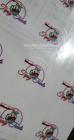 Circle Logo Stickers Printing Service (Price Per Sheet)