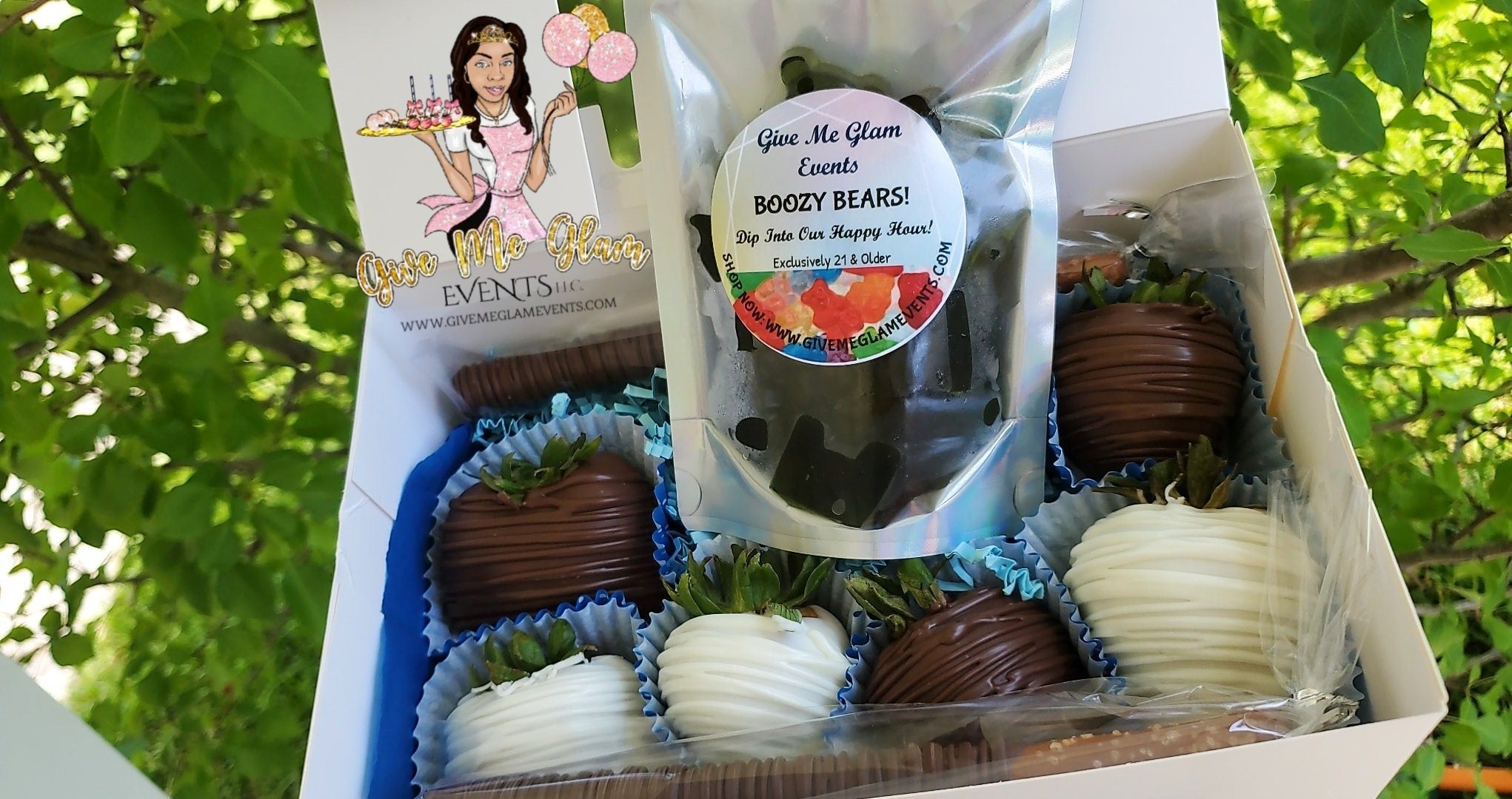 Father's Day Boozy Bear Strawberry Treat Boxes LOCAL PICKUP ONLY MONCKS CORNER, SC!