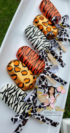 Safari Animals Party Supplies Favor Box Invitation Straw Cake