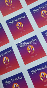 Square Logo Stickers Printing Service (Price Per Sheet)