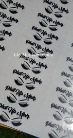 Rectangle Logo Stickers Printing Service (Price Per Sheet)