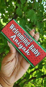 Watermelon Baby Shower Candy Bar - Hershey Wrapper - Chocolate Bar - Digital - Printed - Assembled - Party Favors