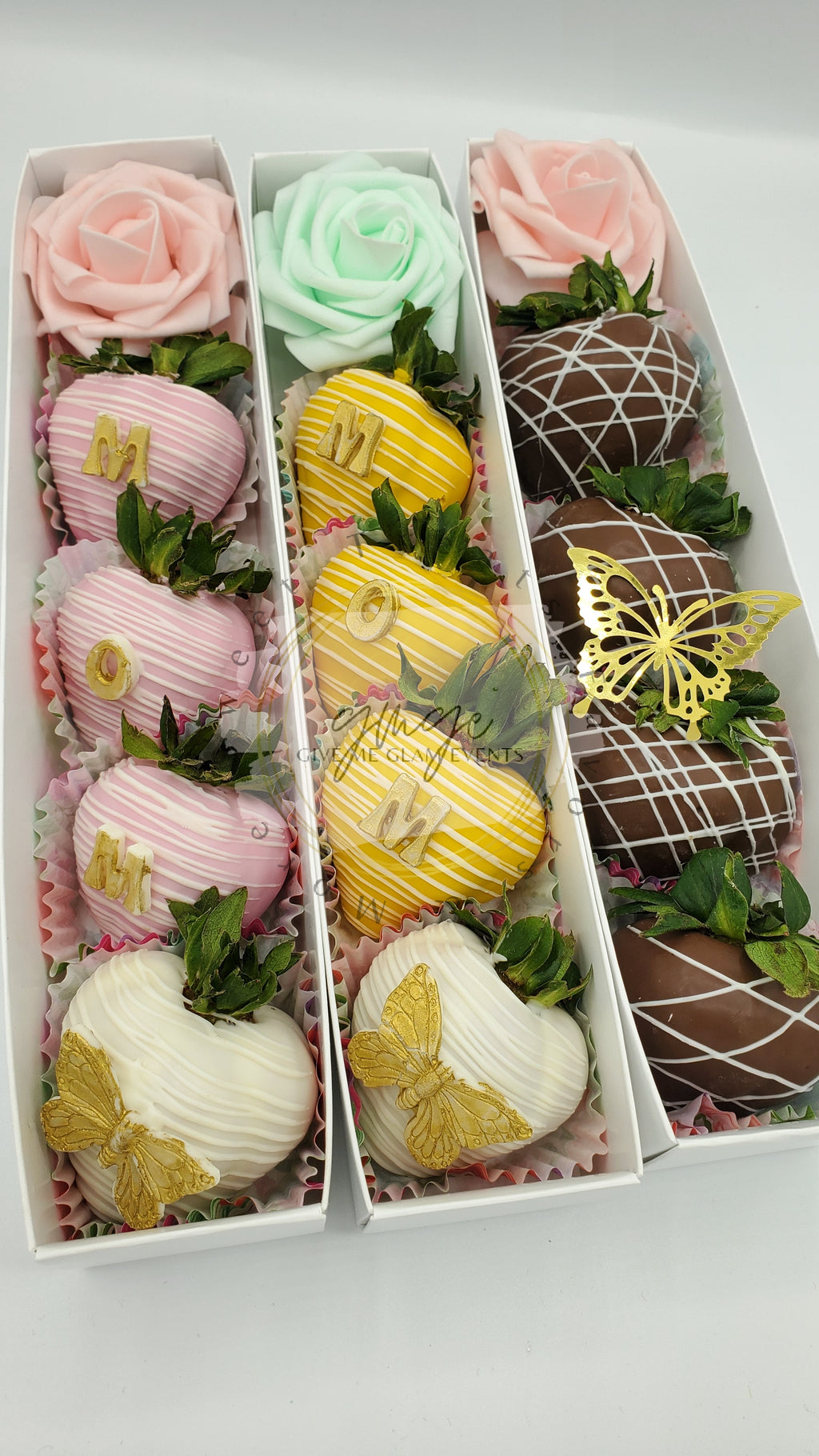 Mother's Day Single Rose or 5ct Chocolate Covered Strawberry Boxes (LOCAL PICKUP ONLY)