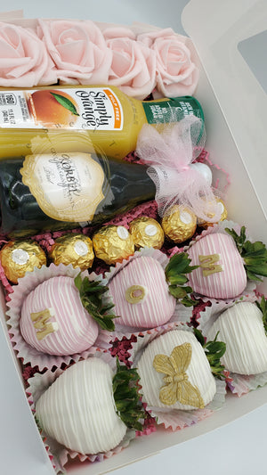 Mother's Day MOMosa Chocolate Covered Strawberry Boxes (LOCAL PICKUP ONLY)