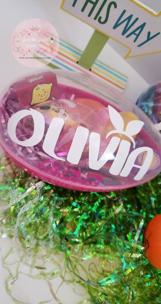Personalized Jumbo Easter Eggs- Easter Basket Fillers - 1ct
